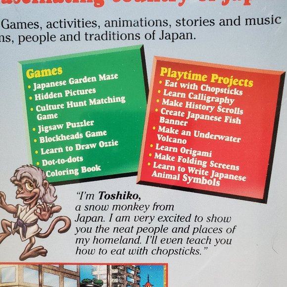 Ozzie's Travels Child CD Rom Game Puzzle Destination Japan Cultural Ages 5+ - Picture 5 of 7